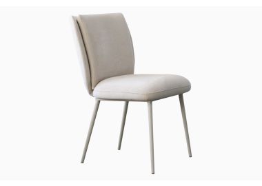 כסא אוכל בד בגוון בז' דגם הרמוניה