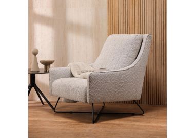 כורסא בד בגוון בז' דגם אסטרה