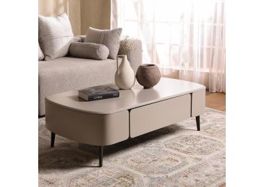 שולחן סלון 70*130 MDF בגוון מוקה דגם ברודווי