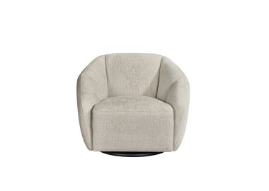 כורסא מסתובבת בד בגוון שמפניה דגם סיאטל