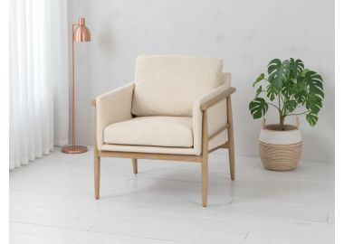 כורסא בד בגוון בז' דגם לימה