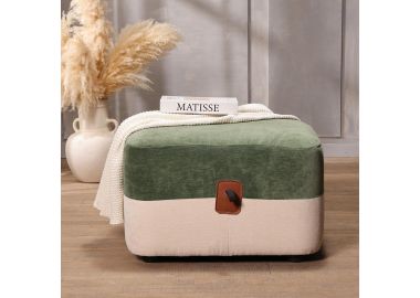 הדום בד 60*60 גוון ירוק בהיר ואבן דגם הנרי