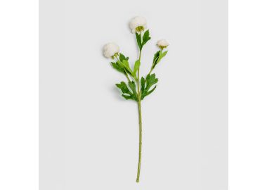 פרח מלאכותי לבן 42 ס"מ דגם קליאו