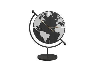 שעון כדור הארץ גלקסי שחור-כסוף 30*23