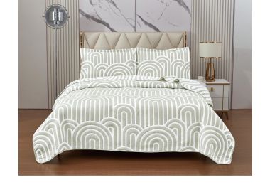 שמיכה זוגית 220x240 ס"מ וזוג ציפיות מסדרת פלורנס דגם 2