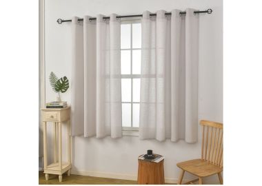 וילון דגם פטרה 140x160 ס"מ צבע אבן