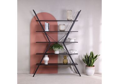 כוננית מדפים בגוון שחור דגם ELEMENT