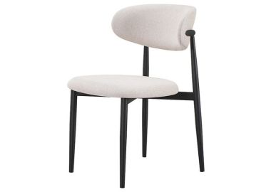 כיסא פינת אוכל דגם אליס בד נס שמנת