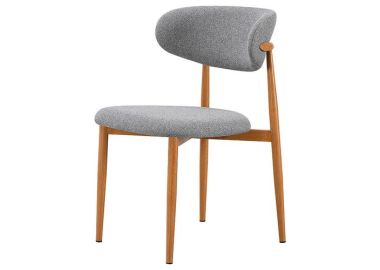 כיסא פינת אוכל דגם מילי בד אפור