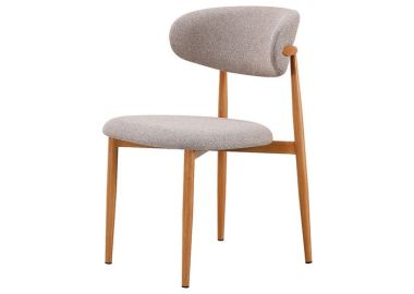 כיסא פינת אוכל דגם מילי בד נס קפה