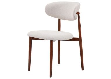 כיסא פינת אוכל דגם סילה בד שמנת