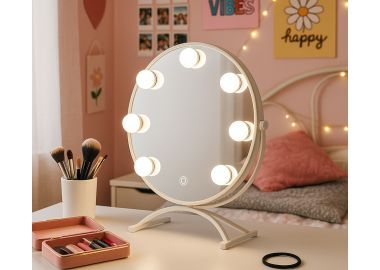 מראה קוטר 32.5 ס"מ דגם 4193 בגוון לבן