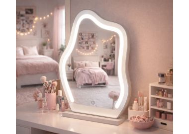 מראה מעוצבת בצורת טיפה LED בגוון לבן דגם 4205