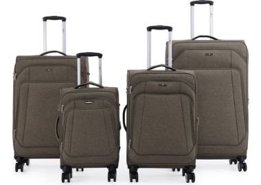 סט 4 מזוודות בד 32/28/24/20 Swiss Royal Tokyo חאקי