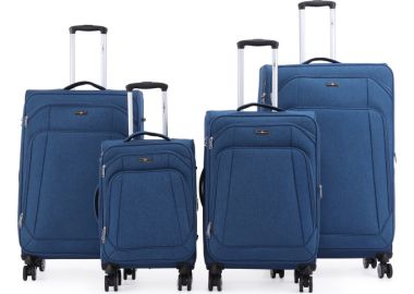 סט 4 מזוודות בד 32/28/24/20 Swiss Royal Tokyo גינס