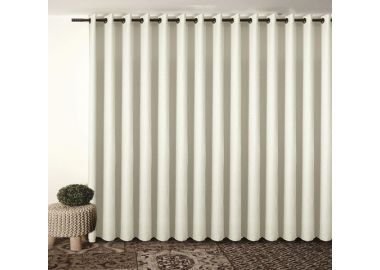 וילון דגם פטרה 140x250 ס"מ צבע שמנת