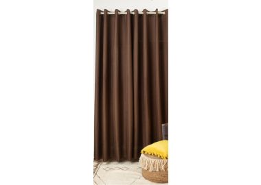 וילון דגם פטרה 140x250 ס"מ צבע חום אגוז