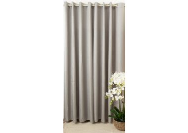 וילון דגם פטרה 140x250 ס"מ צבע אפור כהה
