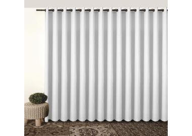 וילון דגם פטרה 140x250 ס"מ צבע לבן