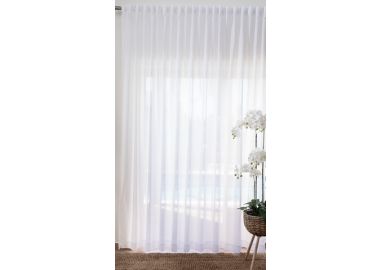 וילון השחלה לובר 260\300 שמנת (יחידה)