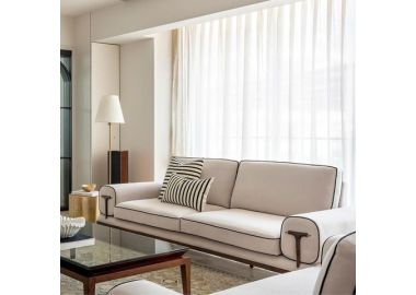 וילון פלד שטוח דגם קיילי 280x300 צבע שמנת (9 מטר)