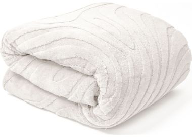 שמיכת פוך ממולאת זוגית 200x220 ס"מ גוון שמנת