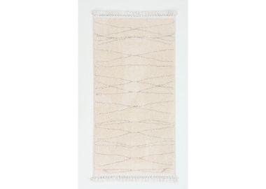 שטיח ראנר במידה 110*60 ס"מ דגם לונה 01 קרם