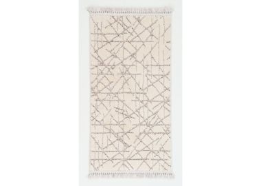 שטיח ראנר במידה 110*60 ס"מ דגם לונה 07 אפור