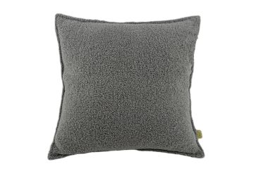 כרית נוי כולל מילוי 45x45 ס"מ דגם טדי צבע אפור כהה