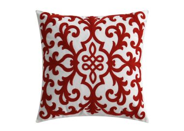 כרית נוי רקומה גרנדה 45X45 אדום