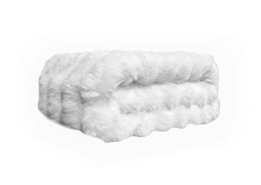 שמיכת יחיד עם מילוי 150x200 ס"מ דגם הרדוף לבן