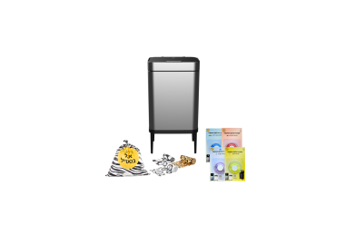 מארז Lianer  פח 60 ליטר עם אביזרים צבע כסוף