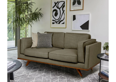 ספה 200 ס"מ דו מושבית FLORIDA בגוון מוקה