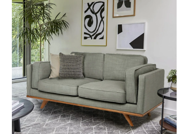 ספה 200 ס"מ דו מושבית FLORIDA בגוון אפור בהיר