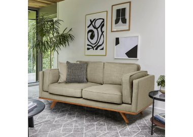 ספה 200 ס"מ דו מושבית דגם FLORIDA בגוון בז'