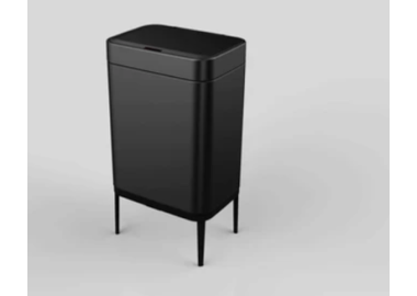 פח 60 ליטר שחור מלא עם פח פנימי וחיישן עליון FUTURE