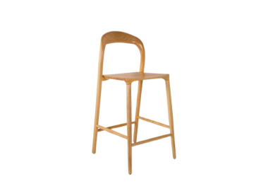 כסא בר דגם רוסטי בגוון טבעי