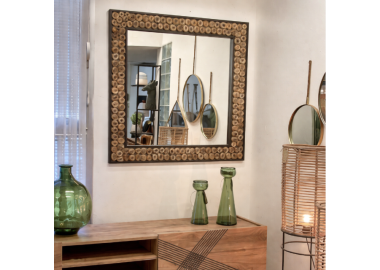 מראה מרובעת דגם גלי 110*110 ס"מ