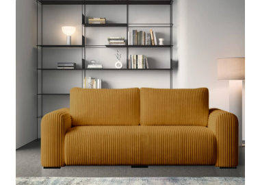 ספה באורך 200 ס"מ דגם EVEREST בגוון צהוב כתמתם