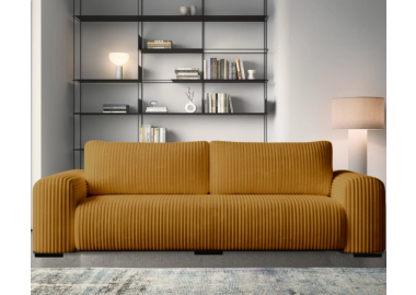 ספה באורך 300 ס"מ דגם EVEREST בגוון צהוב כתמתם