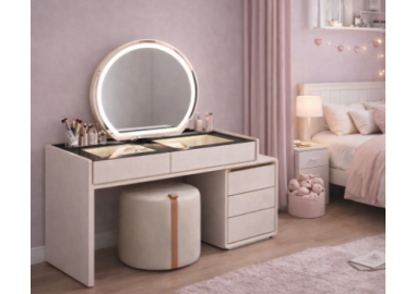 שידת איפור בגוון סהרה דגם לונה