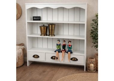 ארונית וינטג בגוון לבן