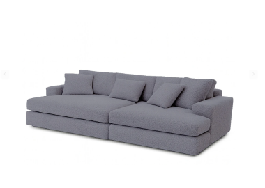 ספה אורך 200 ס"מ דגם KIM גוון אפור כהה