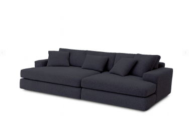 ספה אורך 300 ס"מ דגם KIM גוון שחור