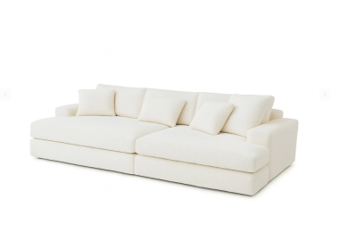 ספה אורך 200 ס"מ דגם KIM גוון שמנת