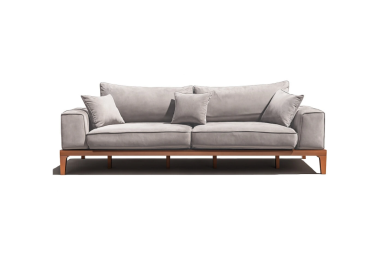 ספה רוחב 250 ס"מ דגם KANYA בגוון אפור בהיר