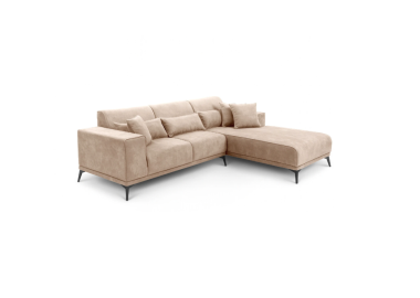 ספה פינתית רוחב 250 ס"מ דגם BIANKA בגוון בז'