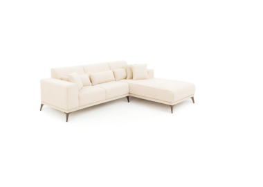 ספה פינתית רוחב 250 ס"מ דגם BIANKA בגוון שמנת