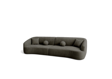 ספה ברוחב 250 ס"מ דגם DONA בגוון אפור כהה