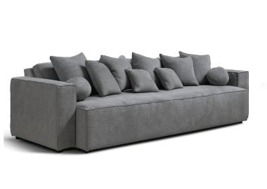 ספה ברוחב 200 ס"מ דגם NIKOL בגוון אפור בהיר